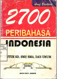 Image of 2700 Peribahasa Indonesia